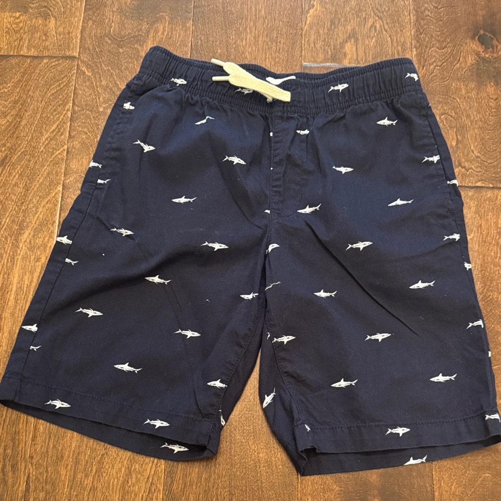 Old Navy Dark Blue Shorts with Shark Pattern